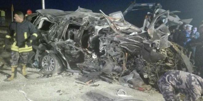 وفاة نائب أردني و 6 من أسرته في حادث سير مروع