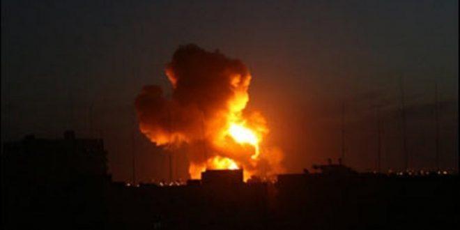 طائرات الاحتلال تقصف مواقع  بغزة