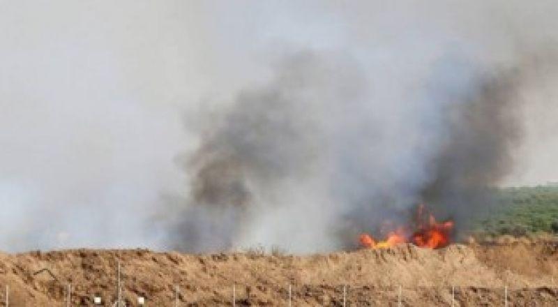 11 حريقا بمستوطنات غلاف غزة بفعل البالونات الحارقة