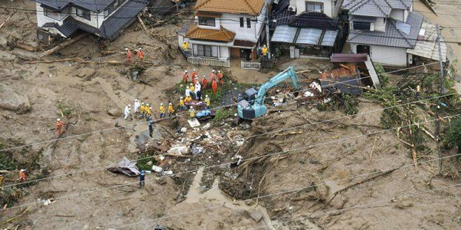 مقتل ما لا يقل عن 64 شخصا في اليابان بعد أمطار “غير مسبوقة”