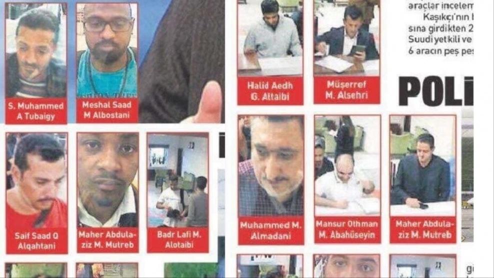 تركيا تنشر صور وأسماء سعوديين دخلوا تركيا قبيل اختفاء خاشقجي