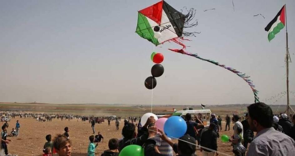 الاحتلال يمنع دخول البالونات الى غزة بدعوى استتخدامها في مسيرات العودة