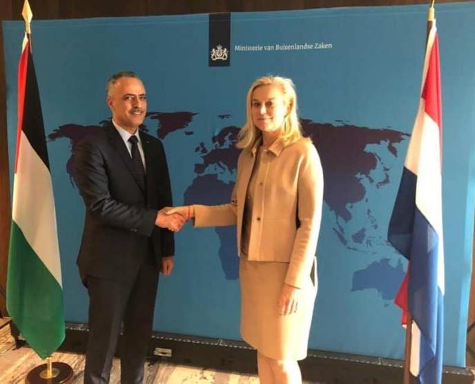 أبو دياك يبحث مع وزير التجارة الخارجية والتعاون الإنمائي الهولندية سبل التعاون ودعم قطاع العدالة 