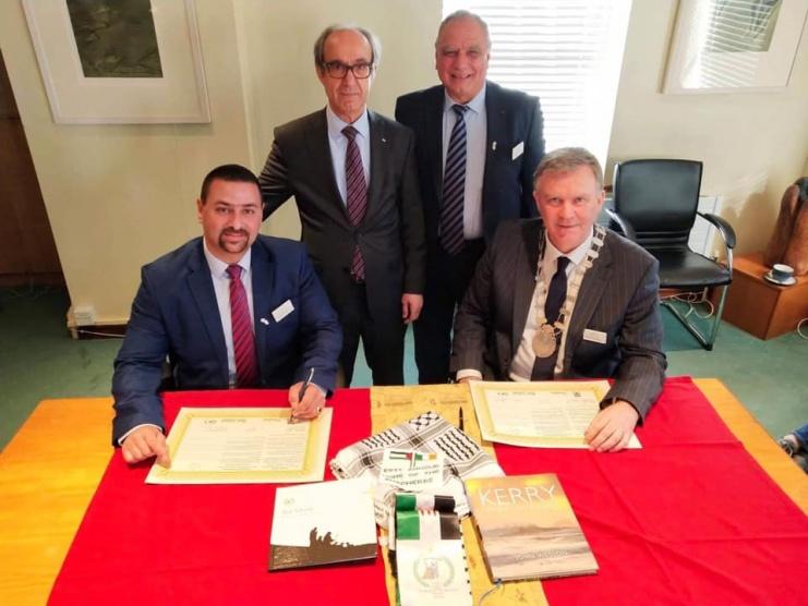 بلدية بيت ساحور تعقد اتفاقية توأمة مع مدينة ترالي في مقاطعة كيري الإيرلندية