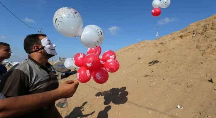حماس توافق على وقف اطلاق البالونات الحارقة بطلب مصري