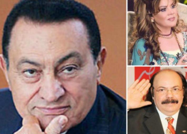 مشاهير جمعتهم علاقة قوية بحسني مبارك