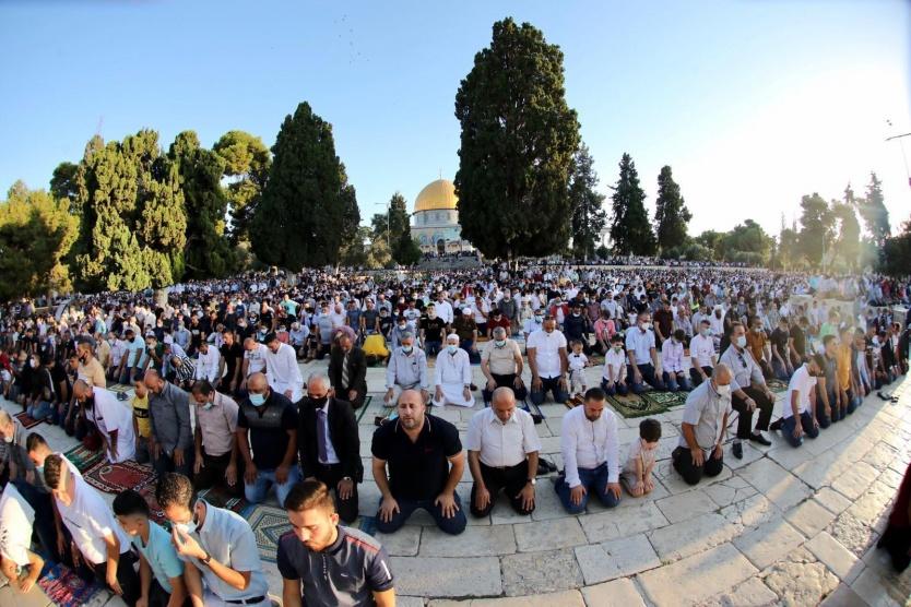  أكثر من 27 ألف مصلٍ أدوا صلاة عيد الأضحى في الأقصى