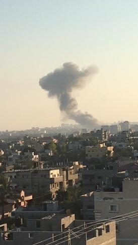 قصف اسرائيلي على غزة والمقاومة تطلق صواريخها نحو الغلاف