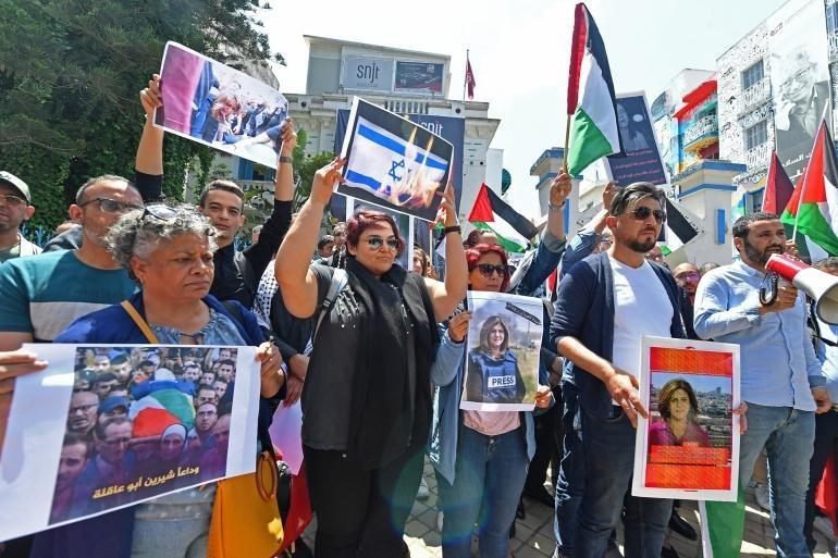 تواصل الوقفات الاحتجاجية في مدن أميركية تنديدا بجريمة اعدام الصحفية شيرين أبو عاقلة