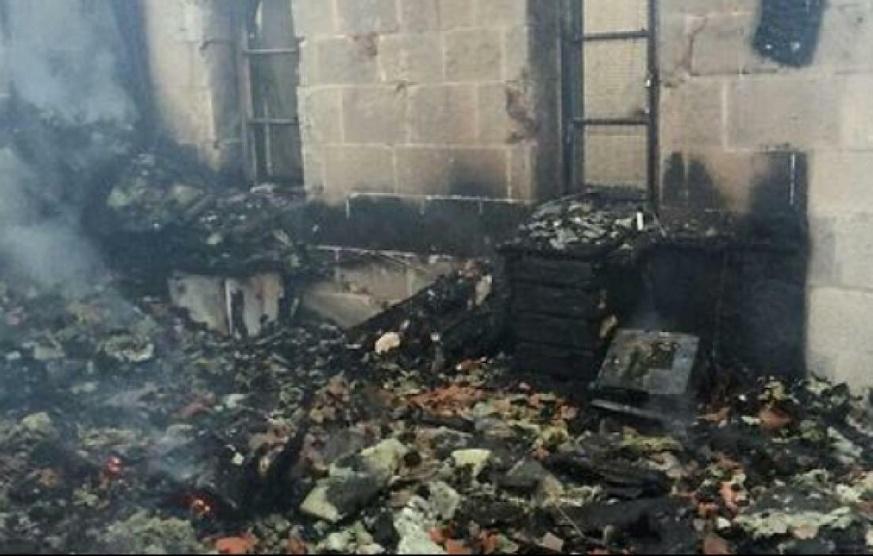 حريق في كنيس يهودي داخل مستوطنة جنوب القدس