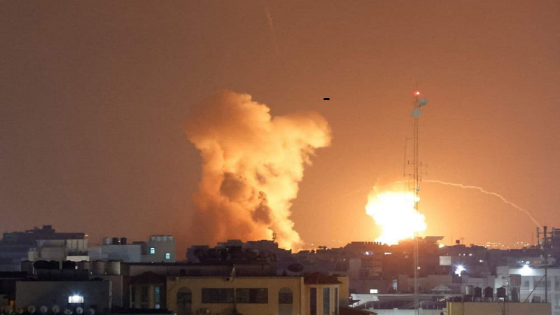 إصابة 5 مواطنين بينهم 3 أطفال في قصف إسرائيلي شرق غزة