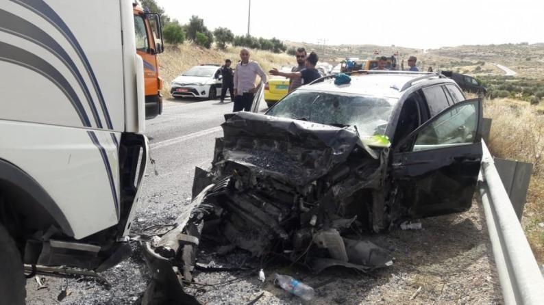 مصرع مواطن وإصابة 3 آخرين بحادث سير ذاتي برام الله
