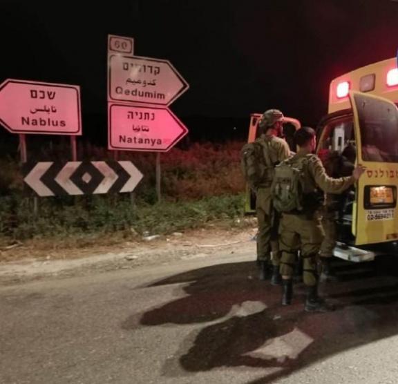  إصابة جندي إسرائيلي في عملية إطلاق نار شمال نابلس