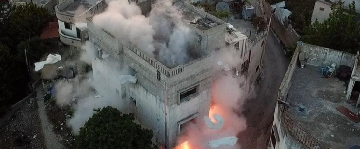 الاحتلال يفجر ثلاثة منازل في بلدة قباطية جنوب جنين