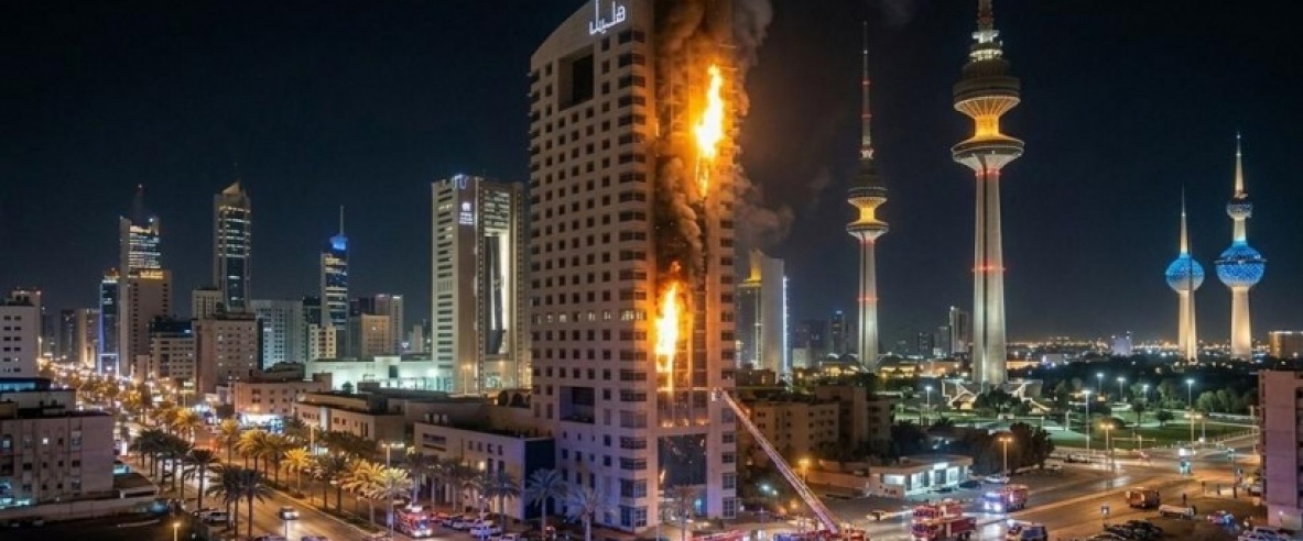 الكويت: أضرار جسيمة وإصابات عديدة جراء هجوم إيراني على مطار دولي