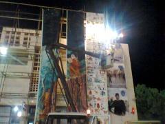 بالصور : بيت لحم تستعد لعرض أكبر لوحة زيتية في العالم