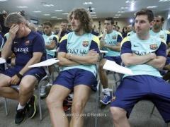 بالصور : رئيس برشلونة يعلن رحيل فيلانوفا عن تدريب الفريق بسبب المرض