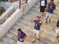 بالصور : نجوم برشلونة في بيت لحم