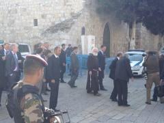 بالصور : زيارة رئيس الوزراء الهولدني الى مدينة بيت لحم اليوم