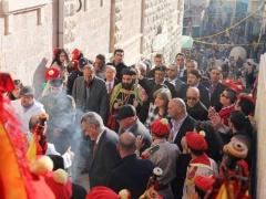 صور احتفالات بيت لحم بعيد الميلاد التي تسير حسب تقويم الشرقي