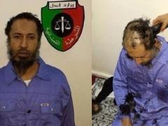 صور الساعدي القذافي يقصون شعره في السجن الليبي