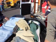 اصابة 26 مواطن في حادث سير وقع صباح اليوم على طريق الخليل بيت لحم ( صور )