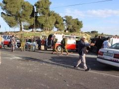 اصابة 26 مواطن في حادث سير وقع صباح اليوم على طريق الخليل بيت لحم ( صور )