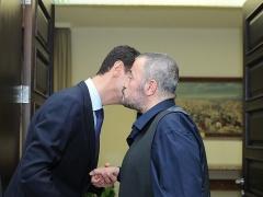 بالصور : سلطان الطرب جورج وسوف مع بشار الاسد