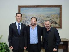 بالصور : سلطان الطرب جورج وسوف مع بشار الاسد