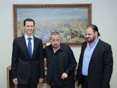 بالصور : سلطان الطرب جورج وسوف مع بشار الاسد