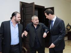بالصور : سلطان الطرب جورج وسوف مع بشار الاسد