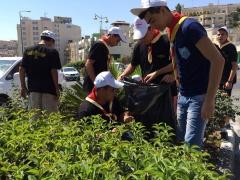 مخيم كشاف السريان يقيم يوم عمل تطوعي في مدينة بيت لحم - صور