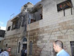 سقوط صاروخ اطلق من غزة على منزل فلسطيني بالخطأ ببيت ساحور 