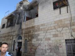 سقوط صاروخ اطلق من غزة على منزل فلسطيني بالخطأ ببيت ساحور 