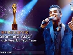 بالصور : محمد عساف أفضل مطرب شاب للعام 2014