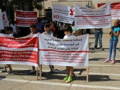 بالصور : وقفة تضامنية امام مدرسة طاليثا قومي