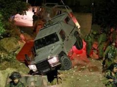 صور:- إعطاب جيب عسكري بـ