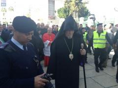 مبعوث الفاتيكان الكردينال جوالتيرو يصل بيت لحم (صور)