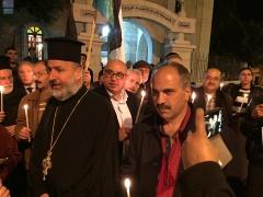 بيت ساحور تتضامن مع ذوي الشهيد الكساسبة وتندد بوحشية 