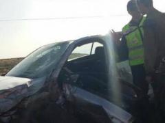 اصابة 11 شخص في حادث تصادم بين مركبتين فلسطينية واستيطانية شرق رام الله