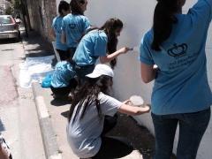 بالصور| نشاط تطوعي لشبيبة الطالبة المسيحية والمجلس الشبابي في بيت ساحور