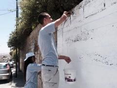 بالصور| نشاط تطوعي لشبيبة الطالبة المسيحية والمجلس الشبابي في بيت ساحور