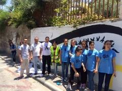 بالصور| نشاط تطوعي لشبيبة الطالبة المسيحية والمجلس الشبابي في بيت ساحور