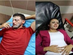 بالصــــور.. اصابة طاقم رؤيا في فلسطين بحروق نتيجة رشقهم بغاز الفلفل من قبل الاحتلال