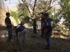 بالصور | مجلس شبابي بيت لحم يشارك في تنظيف مقبرة الأرمن