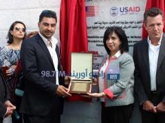 بالصور| إطلاق مشاريع ووضع حجر الأساس لمشروع حديقة البيارة في بيت لحم