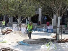 المرحلة الثانية لمشروع تجميل واعادة تأهيل ساحة المهد