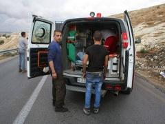 بالصور | اربع اصابات في حادث سير شرق بيت لحم