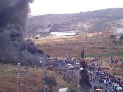 إصابة خطيرة بالرصاص الحي في مواجهات شمال البيرة