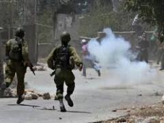 حالات اختناق بمواجهات مع الاحتلال في بلدة بني نعيم